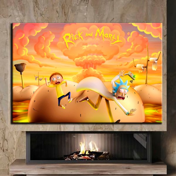Картина на подарунок - Rick and Morty - 40х60 см