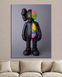 Картина для интерьера в офис - KAWS анатомия цвета - 30х40 см