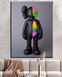 Картина для интерьера в офис - KAWS анатомия цвета - 30х40 см