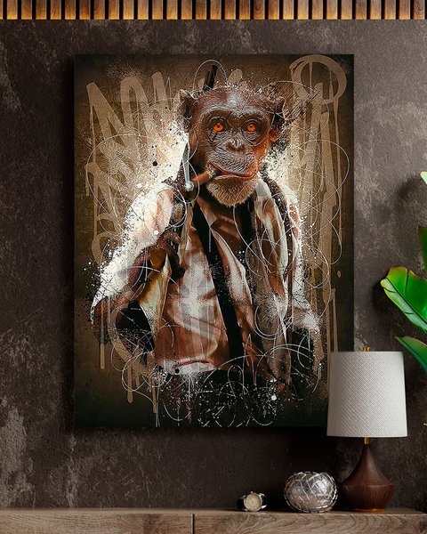 Картина в офіс або в кімнату - Urban Monkey - 30х40 см