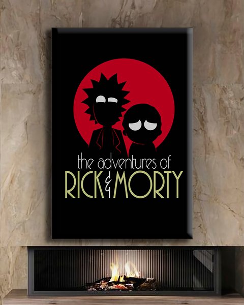 Картина на подарунок - Rick and Morty приватна агенція - 40х60 см