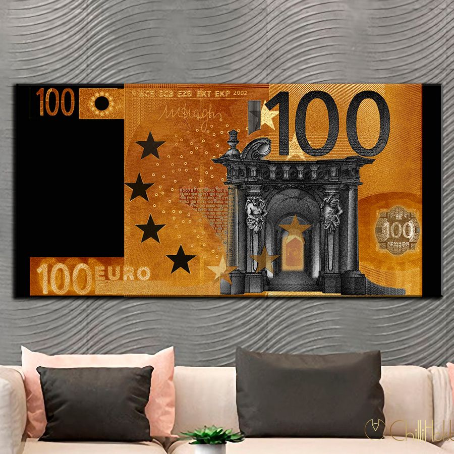 Картина - 100 Euro gold art | ChilliHolst