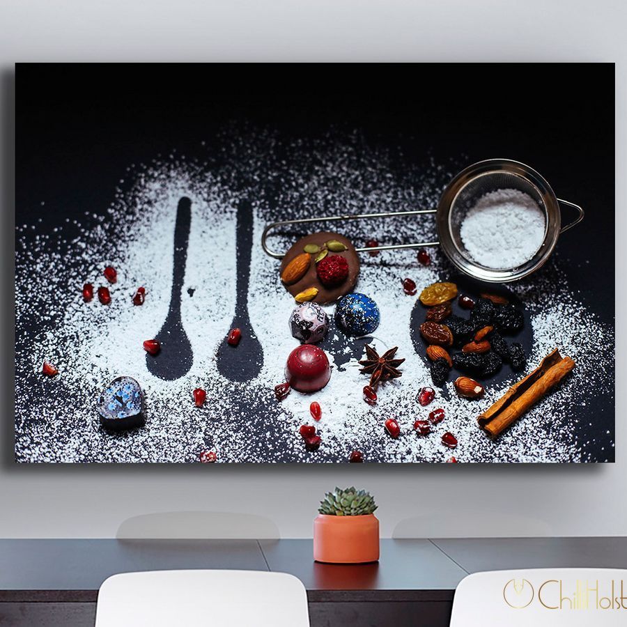 Картина - Пудра и сухофрукты | ChilliHolst