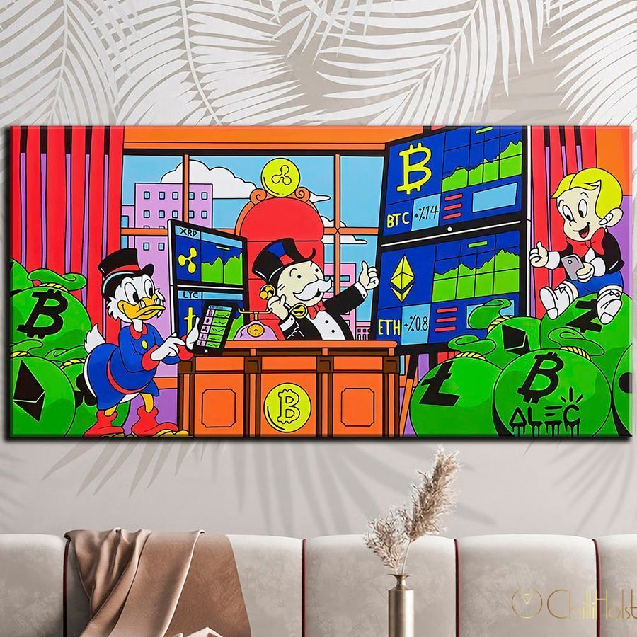 Картина в офис - Величайшие брокеры - 30х60 см Картина - Величайшие брокеры | ChilliHolst