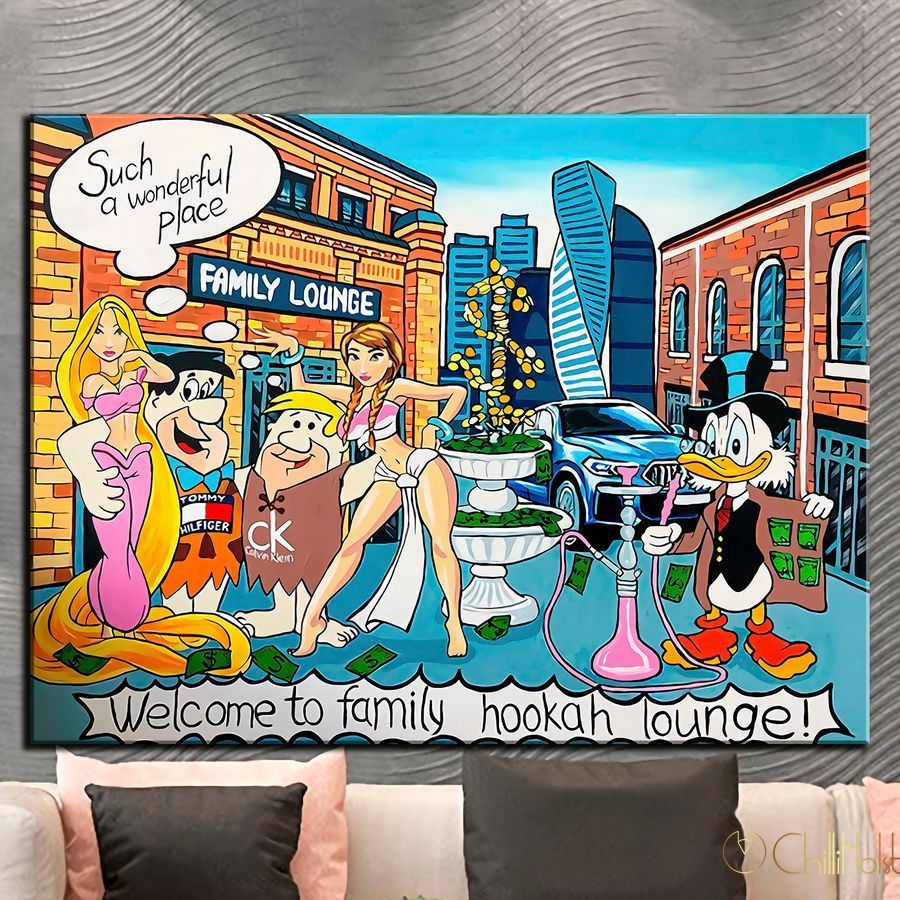 Картина - Скрудж Макдак и Флинстоуны | ChilliHolst