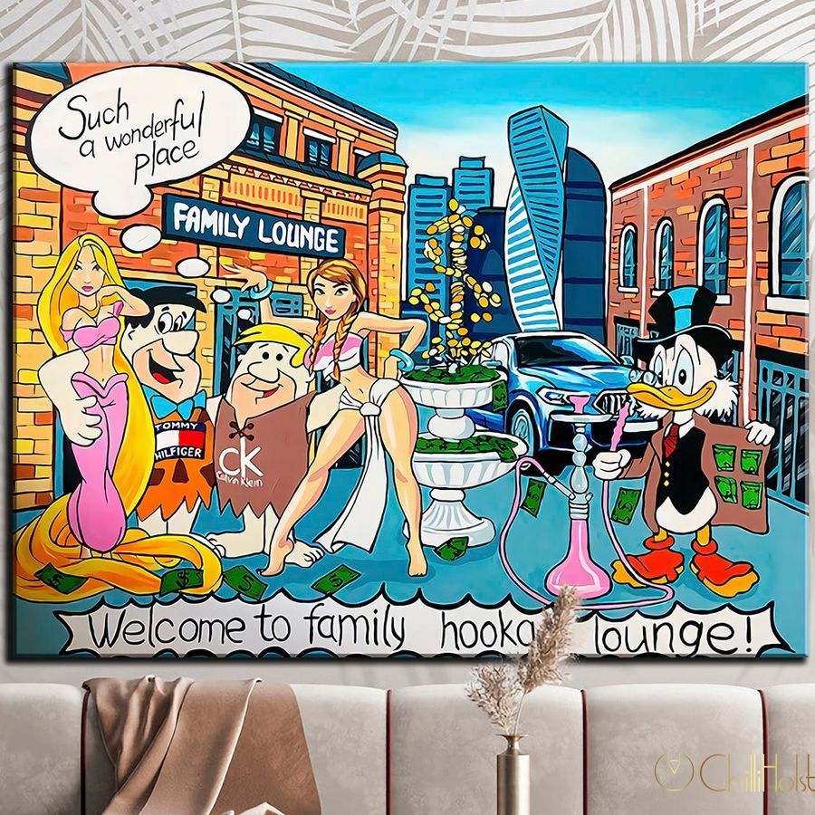 Картина - Скрудж Макдак и Флинстоуны | ChilliHolst