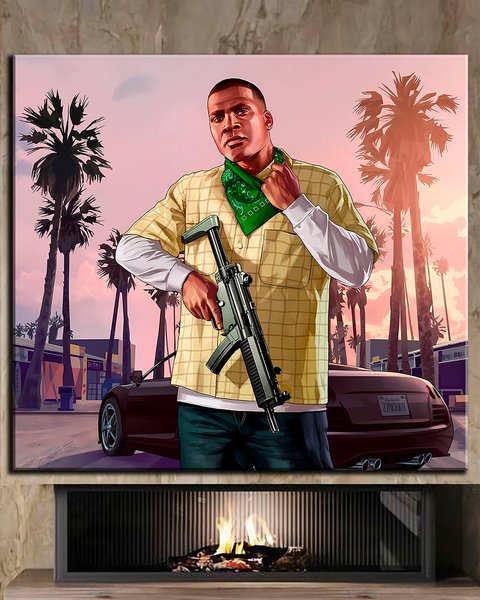 Картина - Grand Theft Auto V - 30х40 см