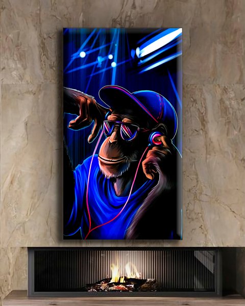 Картина в кімнату чи в офіс - Cool monkey - 40х60 см
