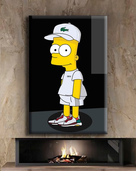 Картина на подарунок - Bart Simpson OFF - 40х60 см