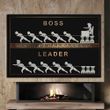 Мотивационная картина в офис - BOSS LEADER - 40х60 см