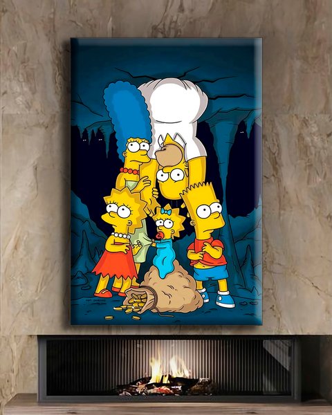 Картина на подарунок - The Simpson у печері - 40х60 см