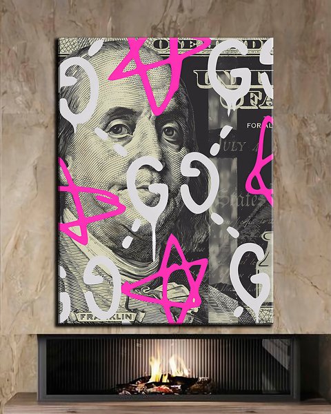 Картина в офіс - Ben Franklin Gucci | ChilliHolst