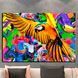 Картина для інтер'єру - Папуга веселки - 40х60 см